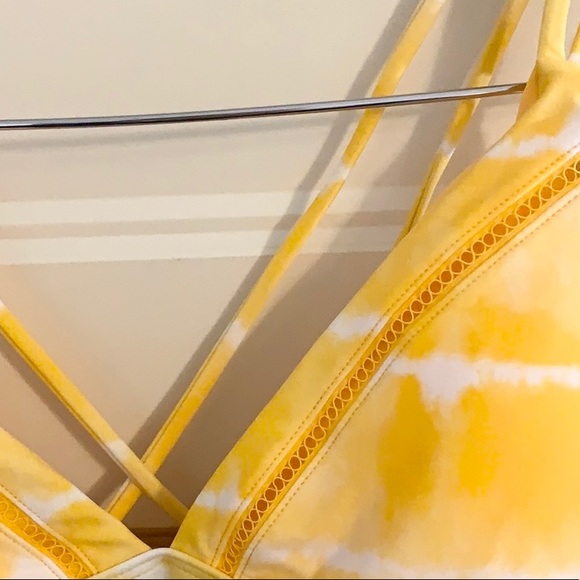 Yellow tie dye bikini top - Picture 3 of 3